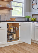 REV A SHELF : Two-Tier Side Mount Pullout Steel Wire Organizer