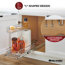 REV A SHELF : Two-Tier Undersink Steel Wire Pullout Organizer