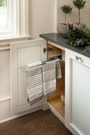 REV A SHELF : White Undersink 3-Prong Pullout Dish Towel Bar