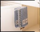 REV A SHELF : White Undersink 3-Prong Pullout Dish Towel Bar
