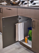 REV A SHELF : Chrome Undersink 2-Prong Pullout Dish Towel Bar
