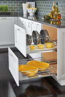 REV A SHELF : 21" Steel Pullout Organizer w/ Soft-Close for Base Cabinets