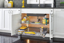 REV A SHELF : 33" Steel Undersink U-Shape Pullout Organizer w/ Soft-Close