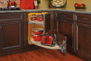 REV A SHELF : Contemporary Curve Pullout Organizer for Left Opening/Blind Right Corner Cabinet