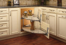 REV A SHELF : Contemporary Curve Pullout Organizer for Left Opening/Blind Right Corner Cabinet