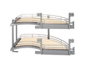 REV A SHELF : Contemporary Curve Pullout Organizer for Right Opening/Blind Left Corner Cabinet