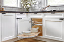 REV A SHELF : Two-Tier Maple Solid Bottom Girasolo for Right Opening/Blind Left Corner Cabinet - 15" Opening
