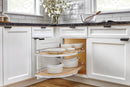 REV A SHELF : Two-Tier Maple Solid Bottom Girasolo for Right Opening/Blind Left Corner Cabinet - 15" Opening