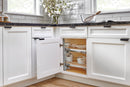 REV A SHELF : Two-Tier Maple Solid Bottom Girasolo for Right Opening/Blind Left Corner Cabinet - 15" Opening