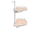 REV A SHELF : Two-Tier Maple Solid Bottom Girasolo for Right Opening/Blind Left Corner Cabinet - 15" Opening