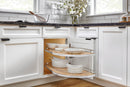REV A SHELF : Two-Tier Maple Solid Bottom Girasolo for Left Opening/Blind Right Corner Cabinet - 18" Opening