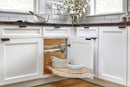 REV A SHELF : Two-Tier Maple Solid Bottom Girasolo for Left Opening/Blind Right Corner Cabinet - 18" Opening