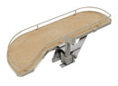 REV A SHELF : Single-Tier Maple Girasolo w/ Soft-Close and Chrome Accents for 12” Left Door/Blind Right Corner Cabinets