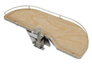REV A SHELF : Single-Tier Maple Girasolo w/ Soft-Close and Chrome Accents for 15” Right Door/Blind Left Corner Cabinets