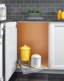 REV A SHELF : Wire Pivot Out Half-Moon Single-Shelf Organizer for Blind Corner Cabinets