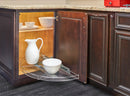 REV A SHELF : Wire Pivot Out Half-Moon Single-Shelf Organizer for Blind Corner Cabinets