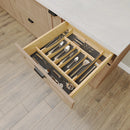 REV A SHELF Craftsman Collection Solid Wood Cutlery Drawer Insert w/ Black Accents