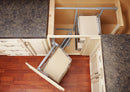 REV A SHELF : Sliding Solid Surface 4-shelf Left Opening/Blind Right Corner Cabinet Organizer