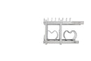 REV A SHELF : Two-Tier Steel Wire Pullout Cookware Cabinet Organizer