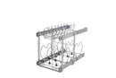 REV A SHELF : Two-Tier Steel Wire Pullout Cookware Cabinet Organizer w/ Soft-Close