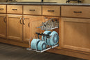 REV A SHELF : Two-Tier Steel Wire Pullout Cookware Cabinet Organizer w/ Soft-Close