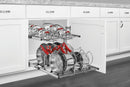 REV A SHELF : Two-Tier Steel Wire Pullout Cookware Cabinet Organizer