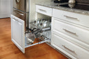 REV A SHELF : Two-Tier Steel Wire Pullout Cookware Cabinet Organizer w/ Soft-Close