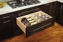 REV A SHELF : Drop-In Chrome Canisters for Rev-A-Shelf® 4DPS Peg Boards