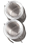 REV A SHELF : Drop-In Chrome Canisters for Rev-A-Shelf® 4DPS Peg Boards