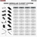 REV A SHELF : Adjustable Shallow Drawer Edge Insert for 5E100-2030-20-1