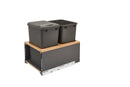 REV A SHELF : Legrabox Pullout Double Waste Container w/ Soft-Close