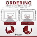 REV A SHELF : Legrabox Pullout Double Waste Container for Full-Height Cabinets w/ Soft-Close