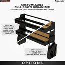 REV A SHELF : Customizable Pull-Down Shelving System for Wall Cabinets