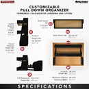 REV A SHELF : Customizable Pull-Down Shelving System for Wall Cabinets