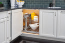 REV A SHELF : Steel Two-Tier Pullout Organizer for Blind Corner Cabinets