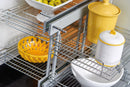 REV A SHELF : Steel Two-Tier Pullout Organizer for Blind Corner Cabinets w/ Soft-Close