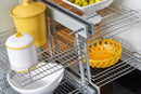 REV A SHELF : Steel Two-Tier Pullout Organizer for Blind Corner Cabinets