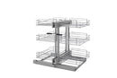 REV A SHELF : Steel 3-Tier Pullout Organizer for Blind Corner Cabinets w/ Soft-Close