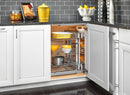 REV A SHELF : Steel 3-Tier Pullout Organizer for Blind Corner Cabinets w/ Soft-Close