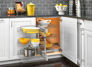 REV A SHELF : Steel 3-Tier Pullout Organizer for Blind Corner Cabinets w/ Soft-Close