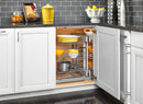 REV A SHELF : Steel 3-Tier Pullout Organizer for Blind Corner Cabinets w/ Soft-Close