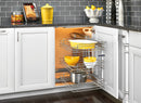 REV A SHELF : Steel 3-Tier Pullout Organizer for Blind Corner Cabinets w/ Soft-Close