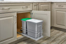 REV A SHELF : Undersink Pullout Waste Container w/ Soft-Close