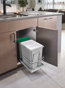 REV A SHELF : Undersink Pullout Waste Container w/ Soft-Close