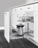 REV A SHELF : Adjustable Door Mount Bracket for Rev-A-Shelf® Pullout Waste Containers and Organizers