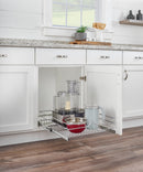 REV A SHELF : Single-Tier Bottom Mount Pullout Steel Wire Organizer