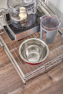 REV A SHELF : Single-Tier Bottom Mount Pullout Steel Wire Organizer
