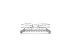 REV A SHELF : Single-Tier Bottom Mount Pullout Steel Wire Organizer
