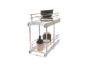 REV A SHELF : Two-Tier Bottom Mount Pullout Steel Wire Organizer