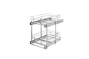 REV A SHELF : Two-Tier Bottom Mount Pullout Steel Wire Organizer
